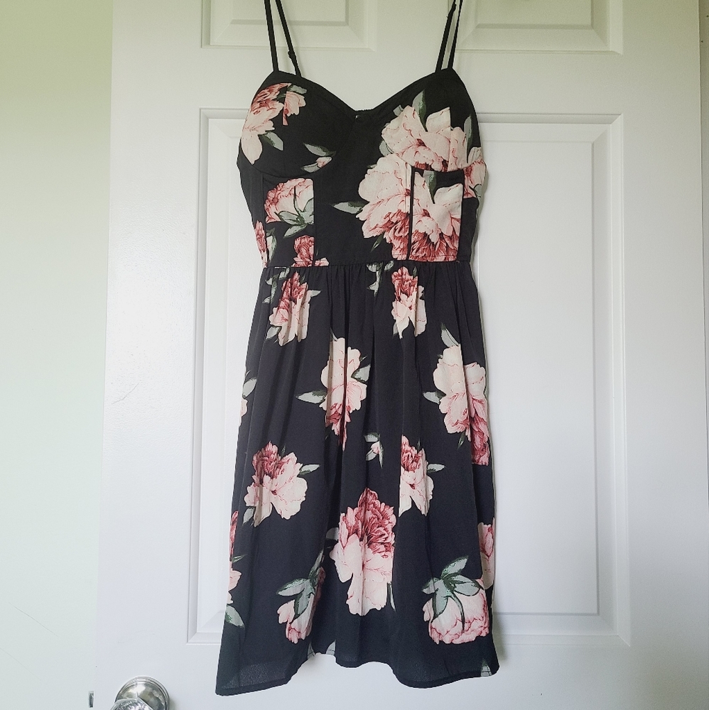 Band of Gypsies black floral mini